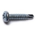 Midwest Fastener Self-Drilling Screw, #6 x 3/4 in, Zinc Plated Steel Pan Head Phillips Drive, 100 PK 03316